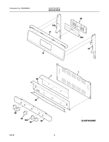 06 - Door parts for Electrolux Range BGGF3045RFD from AppliancePartsPros.com