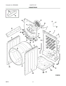 02 - Cabinet / Drum parts for Electrolux Dryer CAQE7021LW1 from AppliancePartsPros.com