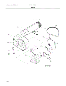 05 - Motor parts for Electrolux Dryer CARE1011MW1 from AppliancePartsPros.com