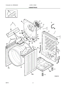 02 - Cabinet / Drum parts for Electrolux Dryer CARE1011MW1 from AppliancePartsPros.com