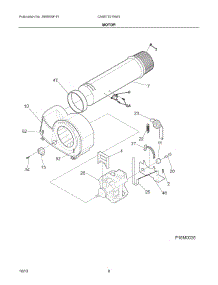 05 - Motor parts for Electrolux Dryer CASE7021NW3 from AppliancePartsPros.com