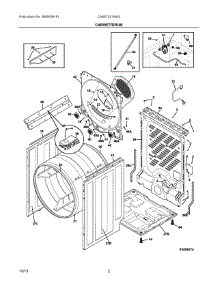 02 - Cabinet / Drum parts for Electrolux Dryer CASE7021NW3 from AppliancePartsPros.com