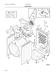 02 - Cabinet / Drum parts for Electrolux Dryer CASE7074NR3 from AppliancePartsPros.com