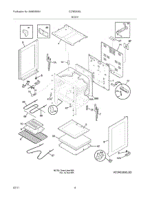 05 - Body parts for Electrolux Range CCRE3530LWD from AppliancePartsPros.com