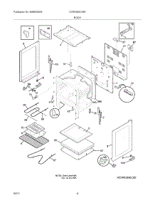 05 - Body parts for Electrolux Range CCRE3530LWE from AppliancePartsPros.com