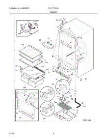 05 - Cabinet parts for Electrolux Refrigerator CCV17RFLW0 from AppliancePartsPros.com