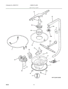 05 - Motor & Pump parts for Electrolux Dishwasher CDBEH351US0A from AppliancePartsPros.com