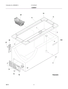 03 - Cabinet parts for Electrolux Freezer CFCH20LW1 from AppliancePartsPros.com