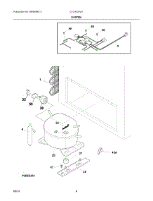 04 - System parts for Electrolux Freezer CFCH20LW1 from AppliancePartsPros.com