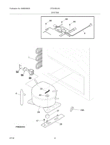 07 - System parts for Electrolux Freezer CFCH25LW0 from AppliancePartsPros.com