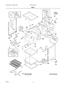 02 - Backguard parts for Electrolux Range CFEF3016VSA from AppliancePartsPros.com