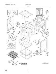 03 - Body parts for Electrolux Range CFEF3016VSE from AppliancePartsPros.com