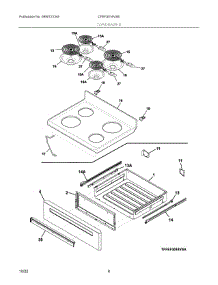 04 - Top / Drawer parts for Electrolux Range CFEF3016VSE from AppliancePartsPros.com