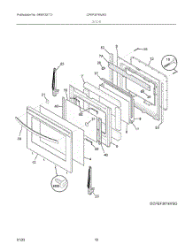 05 - Door parts for Electrolux Range CFEF3016VSG from AppliancePartsPros.com