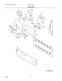 02 - Backguard parts for Electrolux Range CFEF3052TSD from AppliancePartsPros.com