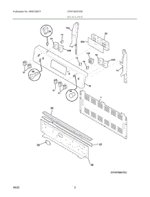 02 - Backguard parts for Electrolux Range CFEF3054TDM from AppliancePartsPros.com