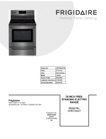 04 - Top / Drawer parts for Electrolux Range CFEF3054TDN from AppliancePartsPros.com