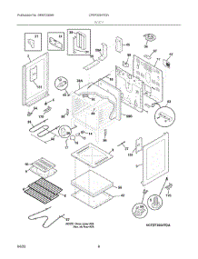 03 - Body parts for Electrolux Range CFEF3054TDN from AppliancePartsPros.com