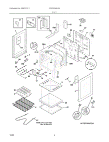 03 - Body parts for Electrolux Range CFEF3054USK from AppliancePartsPros.com