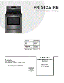 03 - Body parts for Electrolux Range CFEF3054USN from AppliancePartsPros.com