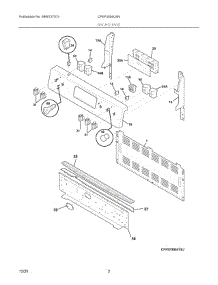 02 - Backguard parts for Electrolux Range CFEF3054USN from AppliancePartsPros.com