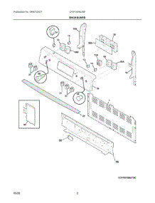 02 - Backguard parts for Electrolux Range CFEF3054UWF from AppliancePartsPros.com