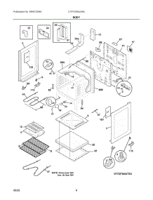 03 - Body parts for Electrolux Range CFEF3054UWG from AppliancePartsPros.com