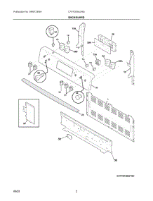 02 - Backguard parts for Electrolux Range CFEF3054UWG from AppliancePartsPros.com