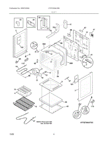 03 - Body parts for Electrolux Range CFEF3054UWN from AppliancePartsPros.com