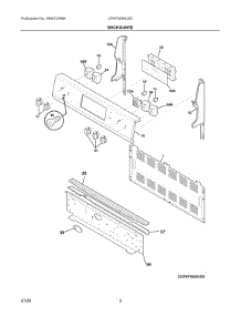 02 - Backguard parts for Electrolux Range CFEF3056USD from AppliancePartsPros.com