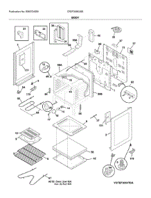 Body parts for Electrolux Range CFEF3056USE from AppliancePartsPros.com