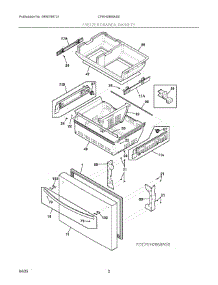 02 - Freezer Drawer, Baskets parts for Electrolux Range CFEH2868AS0 from AppliancePartsPros.com