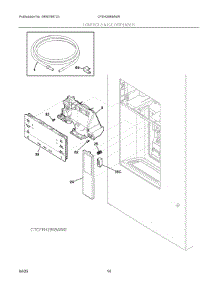 07 - Controls & Ice Dispenser parts for Electrolux Range CFEH2868AW0 from AppliancePartsPros.com