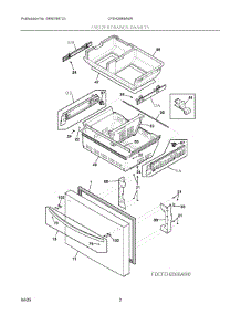 02 - Freezer Drawer, Baskets parts for Electrolux Range CFEH2868AW0 from AppliancePartsPros.com
