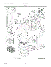 03 - Body parts for Electrolux Range CFEH3054USE from AppliancePartsPros.com