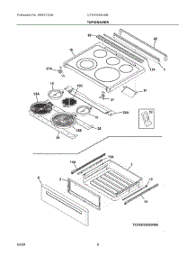 04 - Top / Drawer parts for Electrolux Range CFEH3054UWB from AppliancePartsPros.com