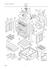03 - Body parts for Electrolux Range CFES3025PWK from AppliancePartsPros.com