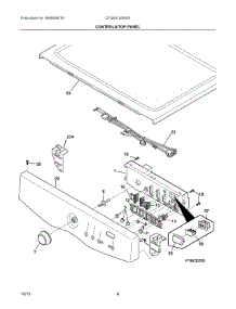 04 - Controls / Top Panel parts for Electrolux Dryer CFQE5100PW0 from AppliancePartsPros.com