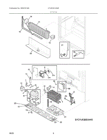 04 - System parts for Electrolux Freezer CFUE2021AW0 from AppliancePartsPros.com