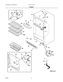 03 - Cabinet parts for Electrolux Freezer CFUFH17TW0 from AppliancePartsPros.com