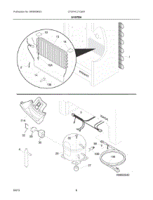 04 - System parts for Electrolux Freezer CFUFHC21QWA from AppliancePartsPros.com