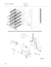 07 - System parts for Electrolux Freezer CFUM21LW0 from AppliancePartsPros.com