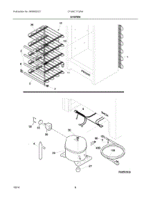 04 - System parts for Electrolux Freezer CFUMC17QWA from AppliancePartsPros.com