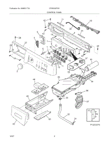 03 - Control Panel parts for Electrolux Washer CFW5000FW1 from AppliancePartsPros.com