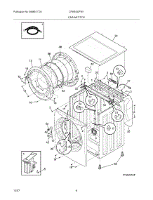 05 - Cabinet / Top parts for Electrolux Washer CFW5000FW1 from AppliancePartsPros.com