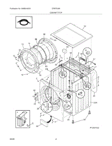 05 - Cabinet / Top parts for Electrolux Washer CFW7500KB0 from AppliancePartsPros.com