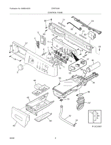 03 - Control Panel parts for Electrolux Washer CFW7500KB0 from AppliancePartsPros.com