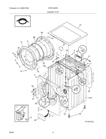 05 - Cabinet / Top parts for Electrolux Washer CFW7500KR0 from AppliancePartsPros.com