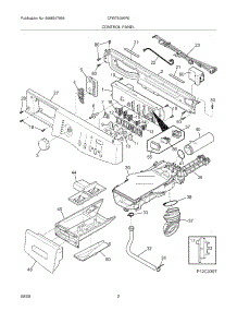 03 - Control Panel parts for Electrolux Washer CFW7500KR0 from AppliancePartsPros.com