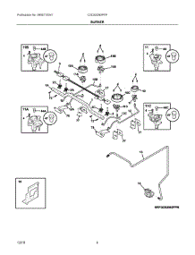 03 - Burner parts for Electrolux Range CGDS3065PFP from AppliancePartsPros.com